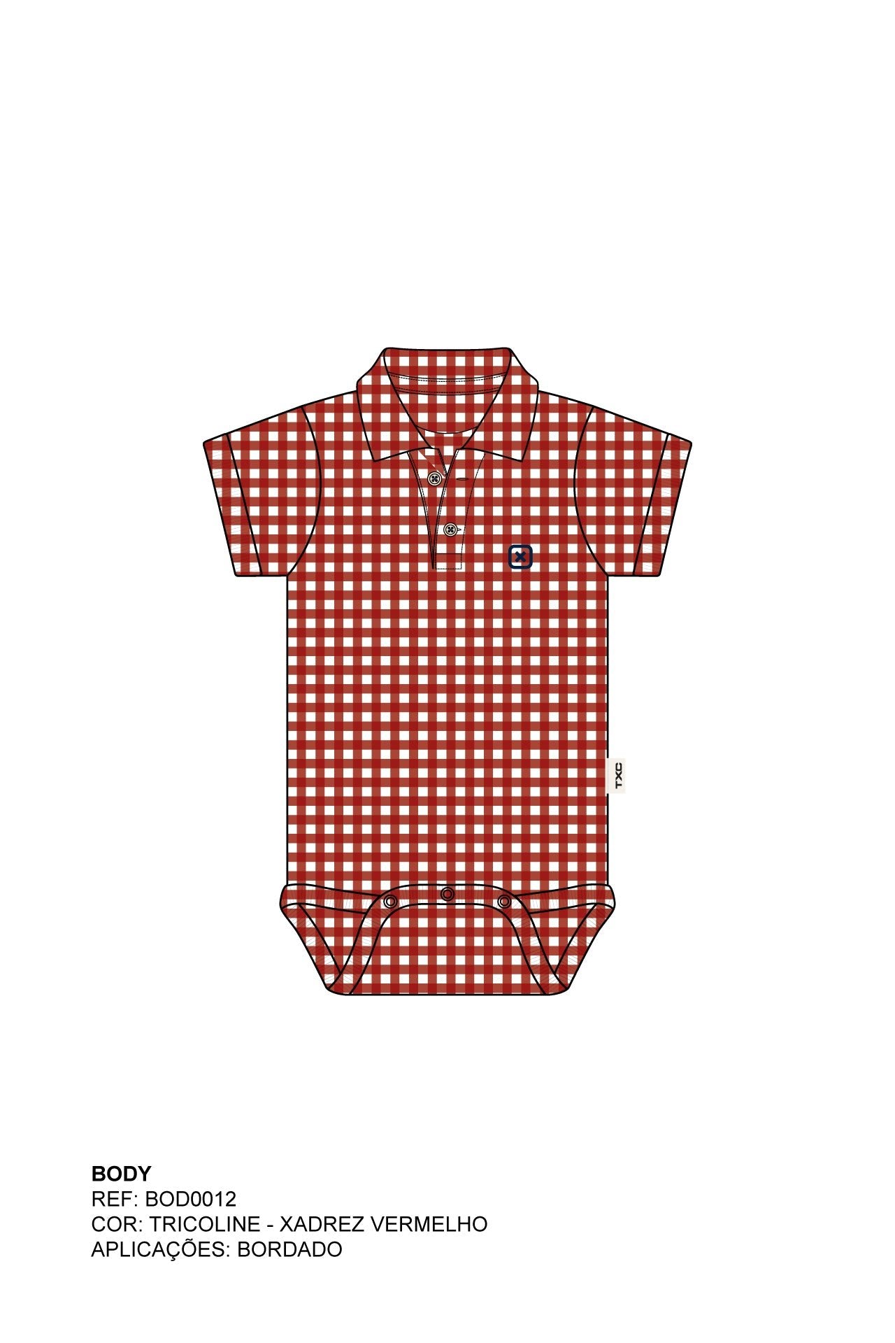 BODY CUSTOM REGULAR BORDADO BOD00012 - TXC