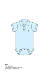 BODY POLO REGULAR MALHA BORDADO BOD00010 - TXC