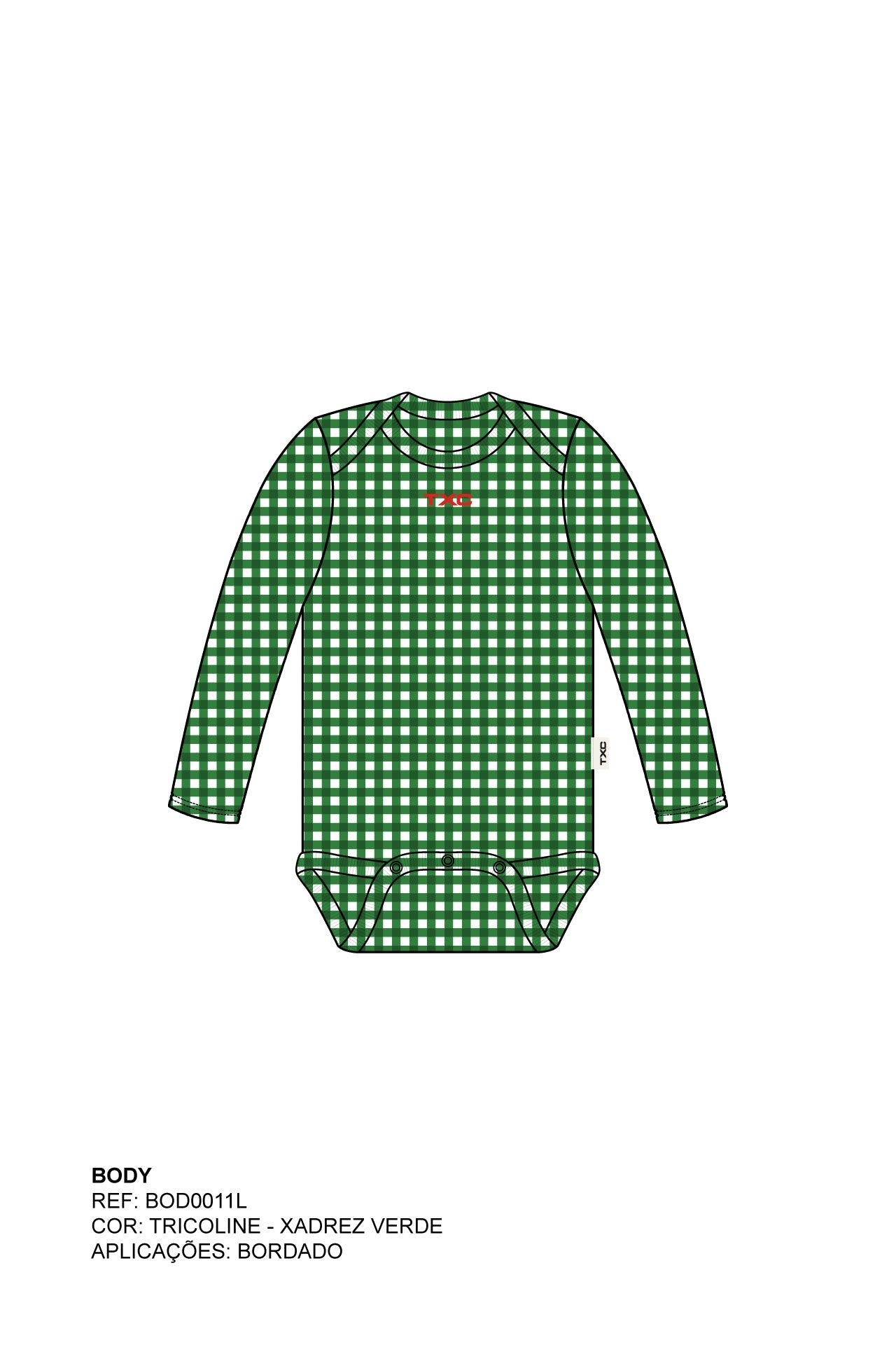 BODY REGULAR MALHA BORDADO BOD00011L - TXC