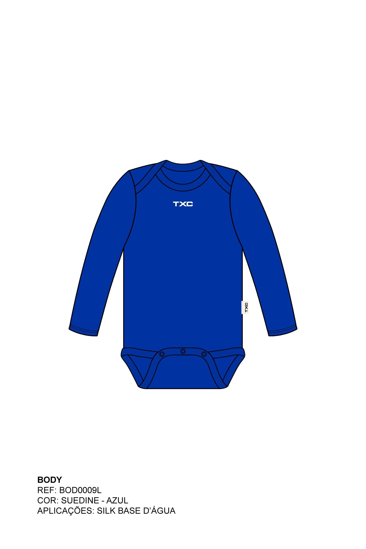 BODY REGULAR MALHA ESTAMPADO BOD0009L - TXC