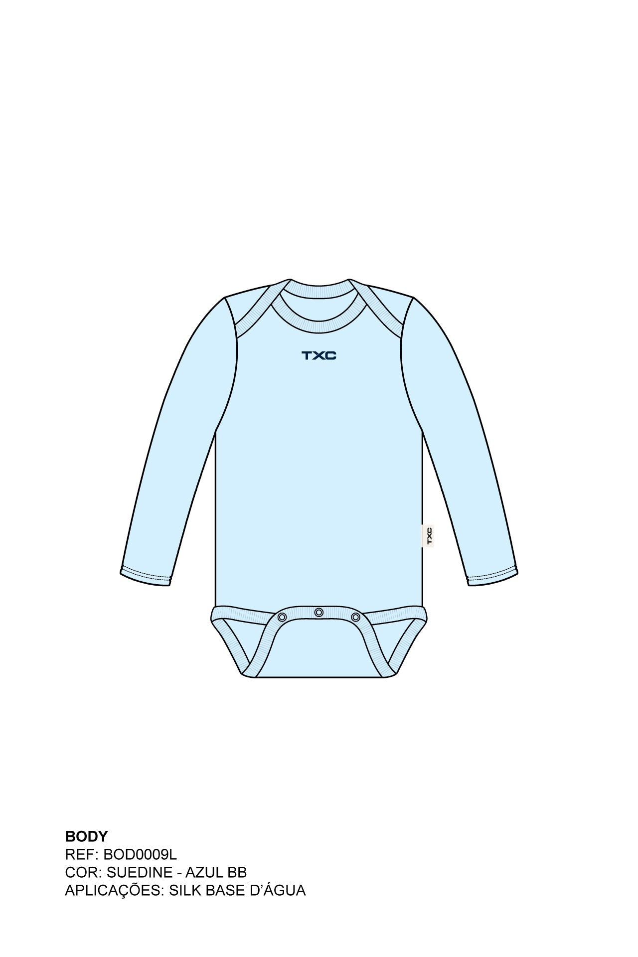 BODY REGULAR MALHA ESTAMPADO BOD0009L - TXC