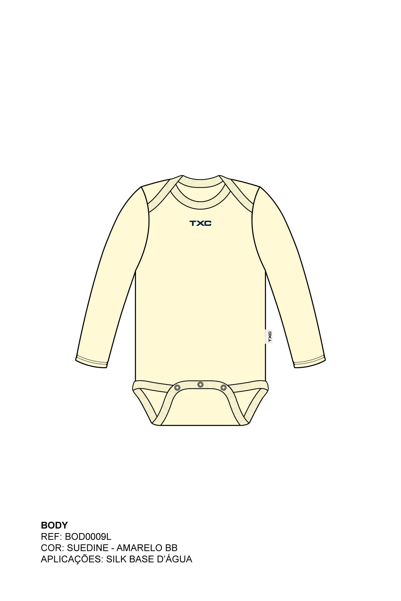 BODY REGULAR MALHA ESTAMPADO BOD0009L - TXC