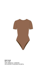 BODY SLIM MALHA COM PLAQUINHA 51106 - TXC