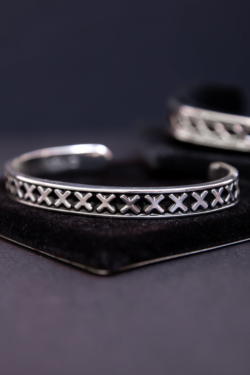 Bracelete banho em prata X | BRA001 - TXC