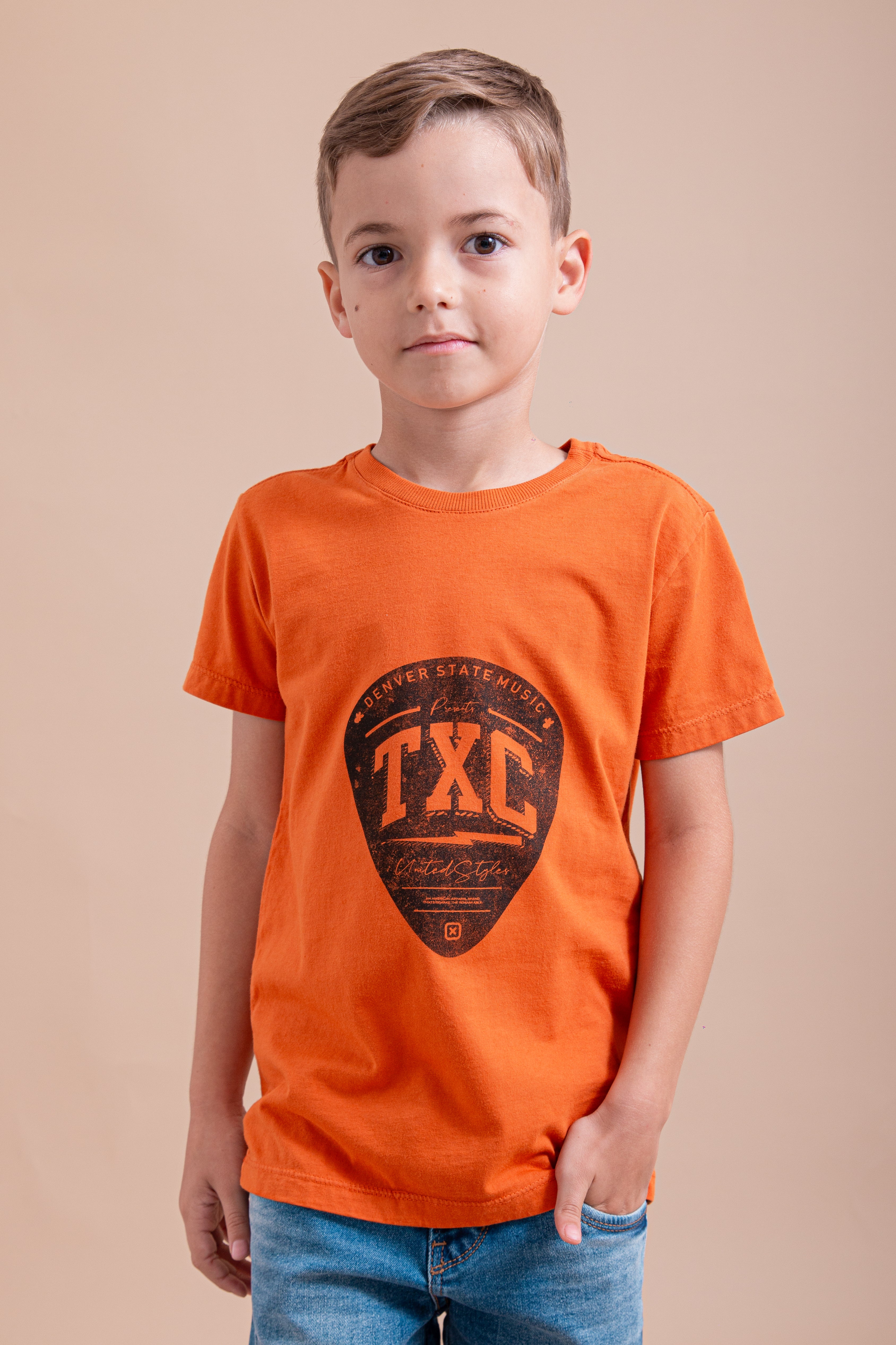 Camiseta Infantil Classic MC Estampada 191872i