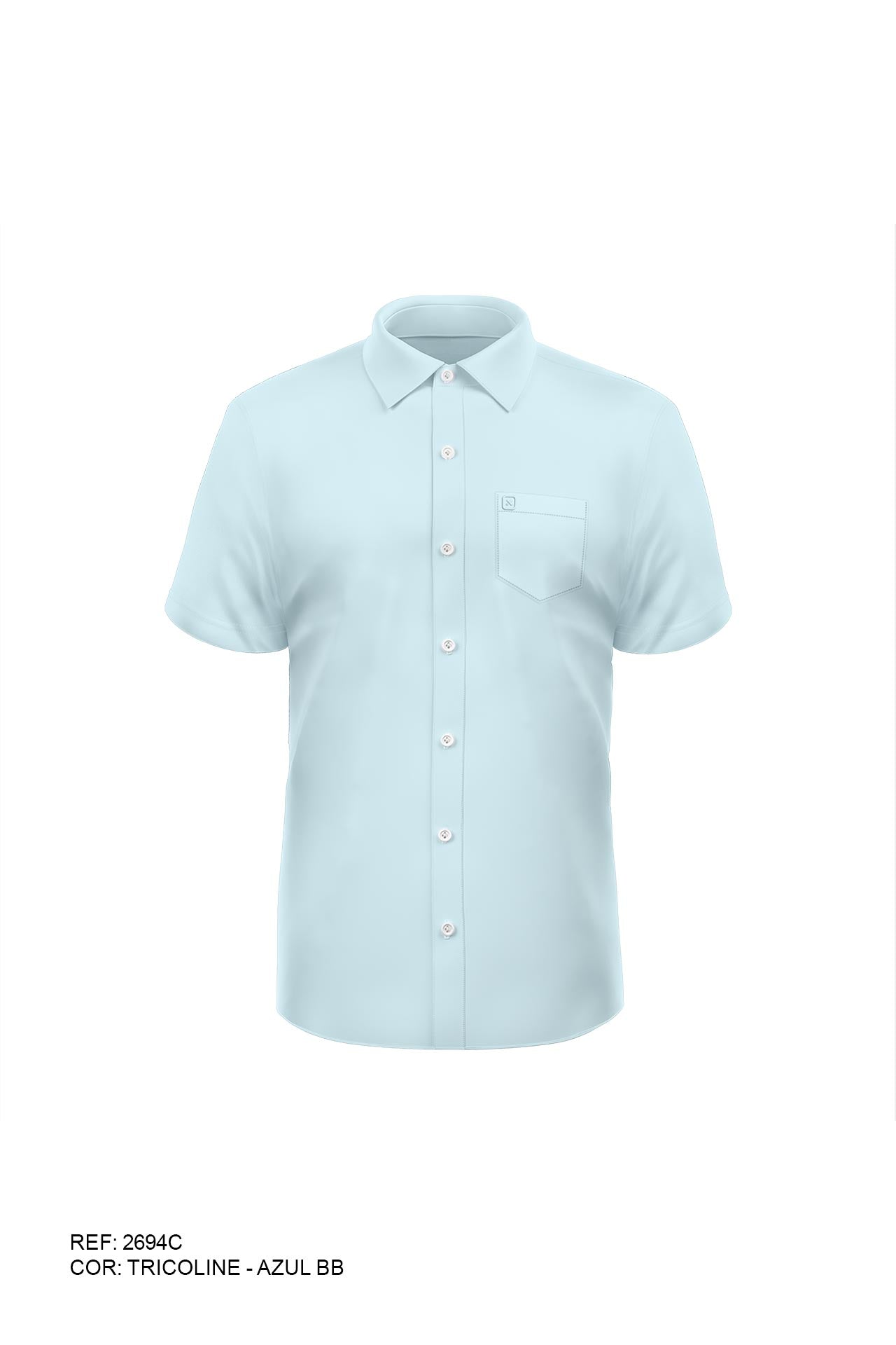 Camisa Classic Manga Curta Tricoline - 2694C - TXC