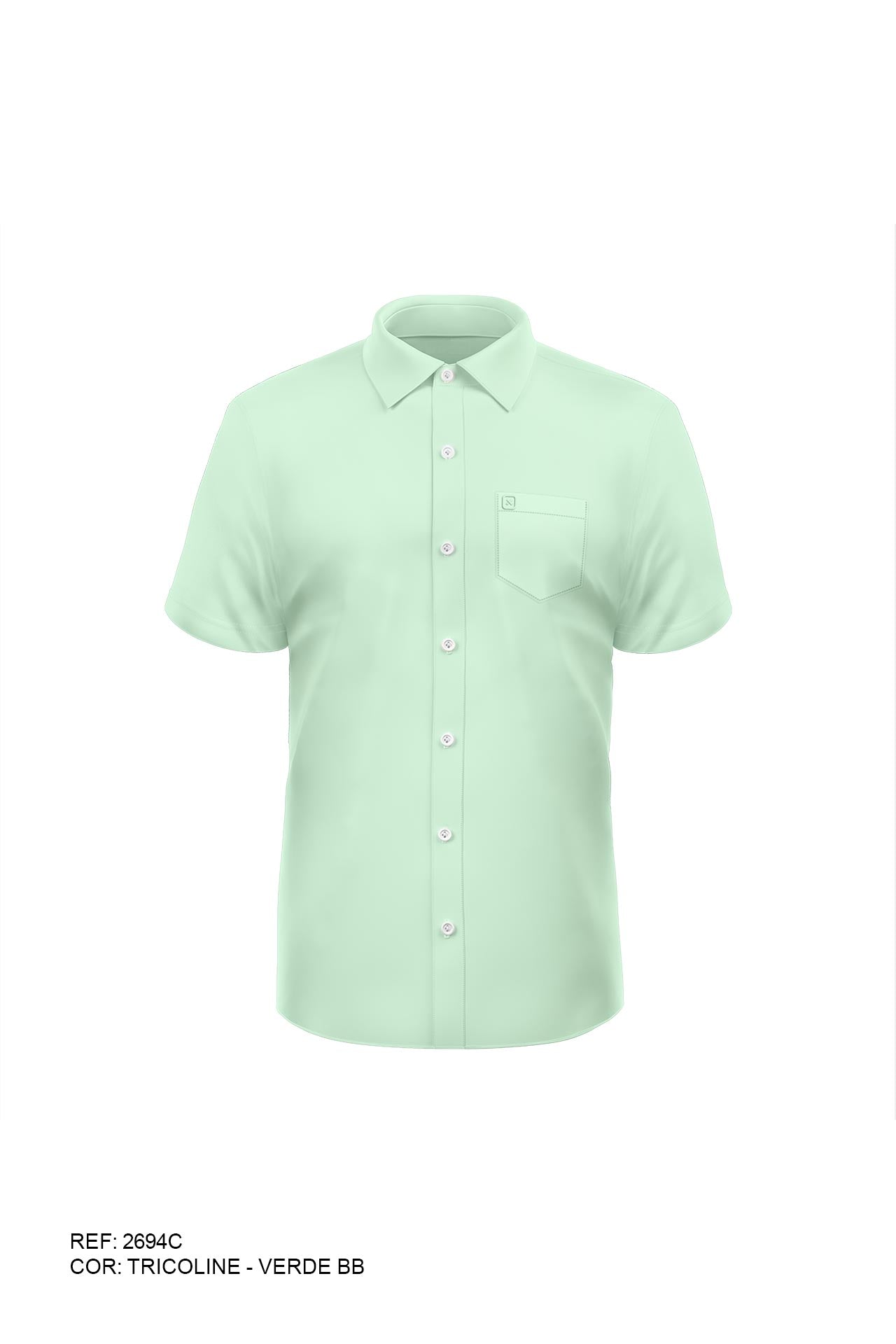 Camisa Classic Manga Curta Tricoline - 2694C - TXC