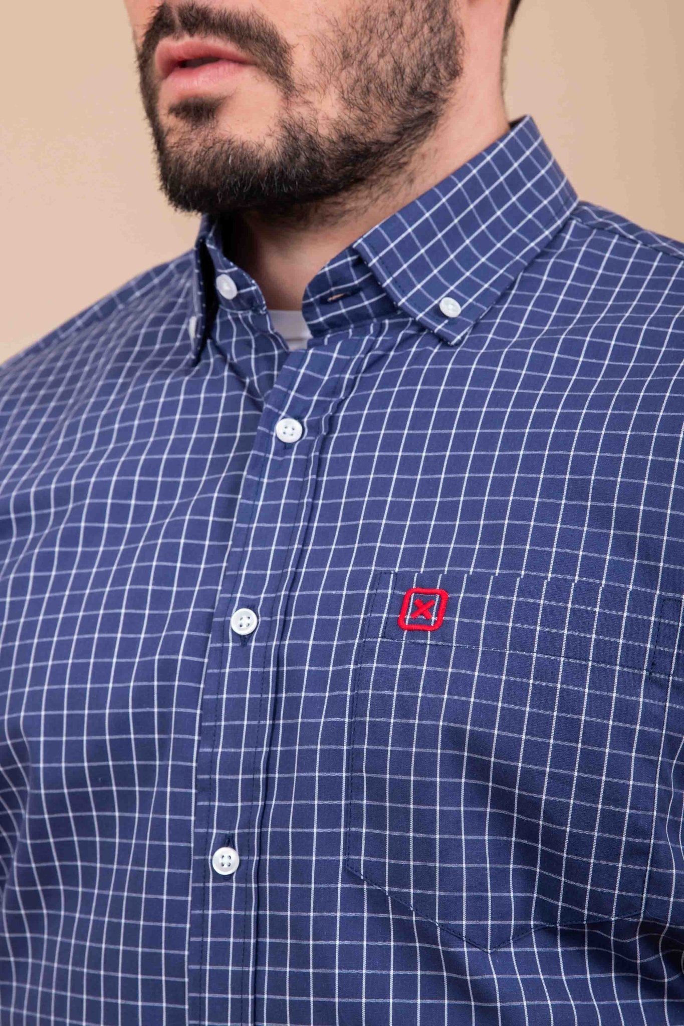 Camisa Custom Xadrez X3 Manga Curta - 2712C - TXC