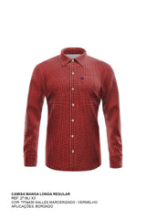 CAMISA REGULAR TRICOLINE BORDADA 2718Li - TXC