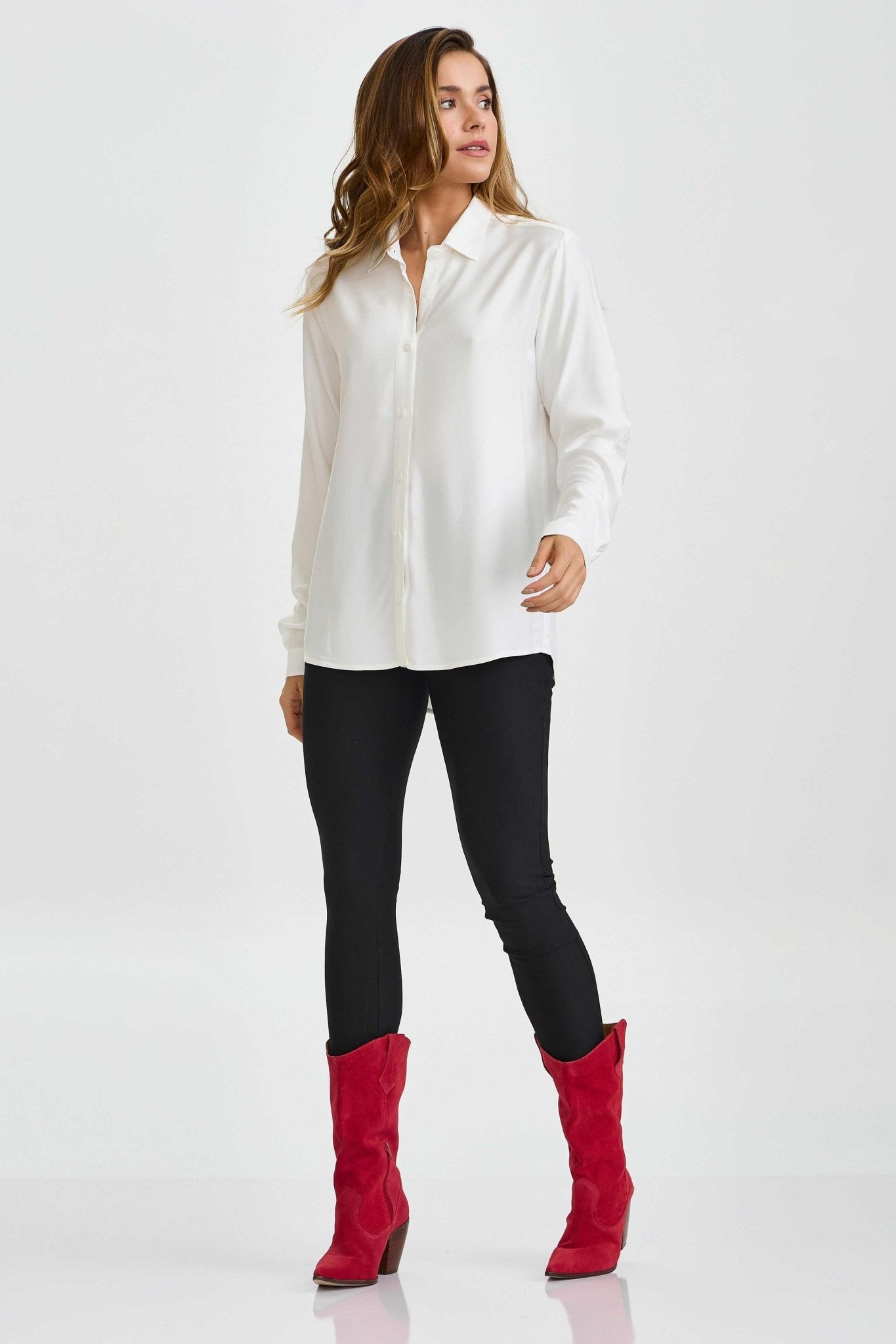 CAMISA REGULAR VISCOSE BORDADA 12318L - TXC