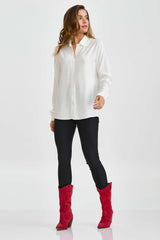 CAMISA REGULAR VISCOSE BORDADA 12318L - TXC