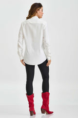 CAMISA REGULAR VISCOSE BORDADA 12318L - TXC