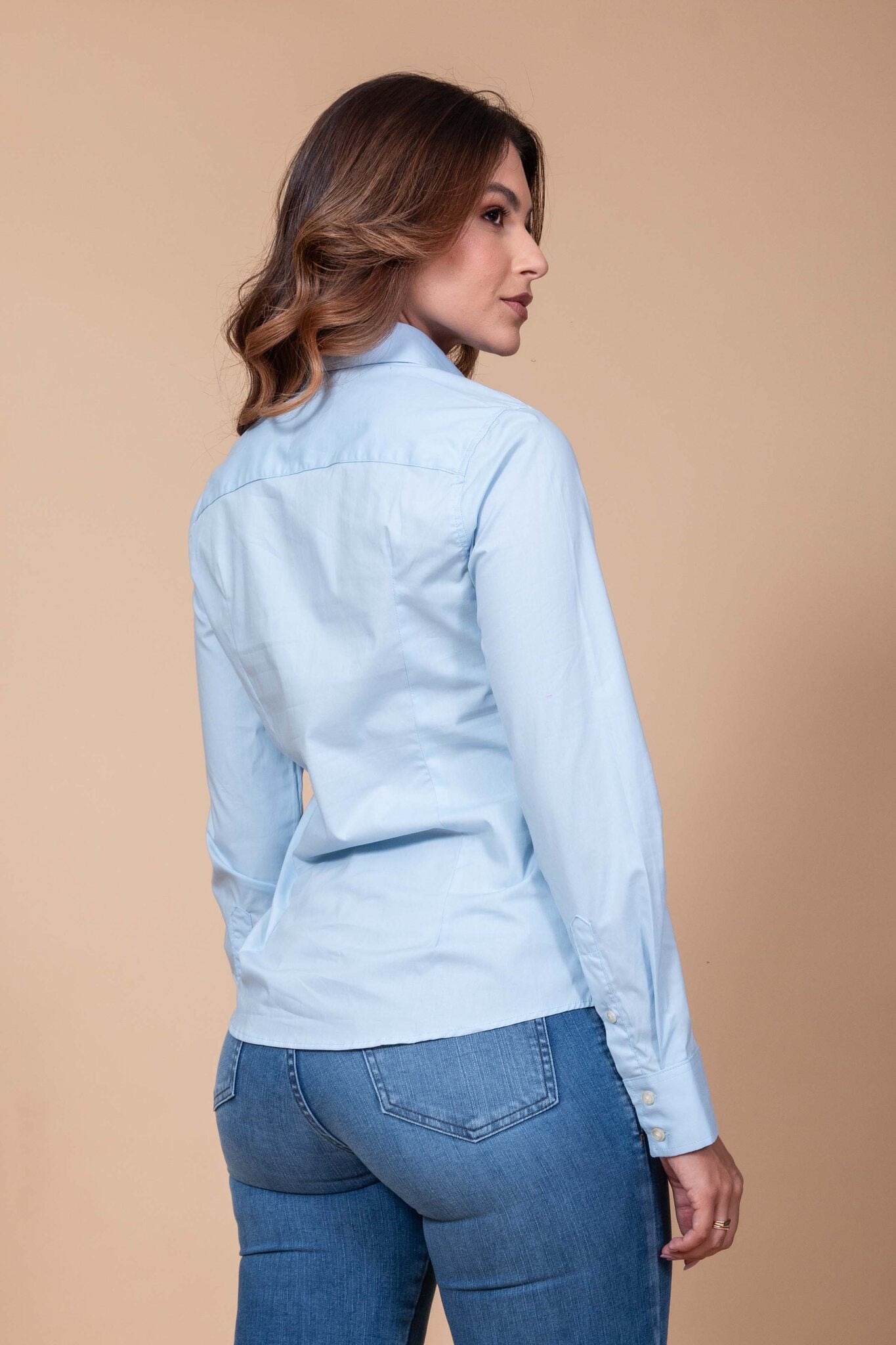 CAMISA SLIM TRICOLINE LISA BORDADA 12058L X0 - TXC