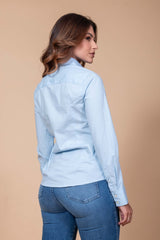 CAMISA SLIM TRICOLINE LISA BORDADA 12058L X0 - TXC