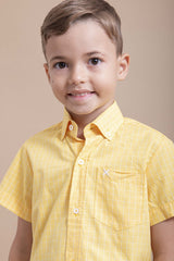 Camisa Xadrez Infantil Manga Curta - 2712ci - TXC