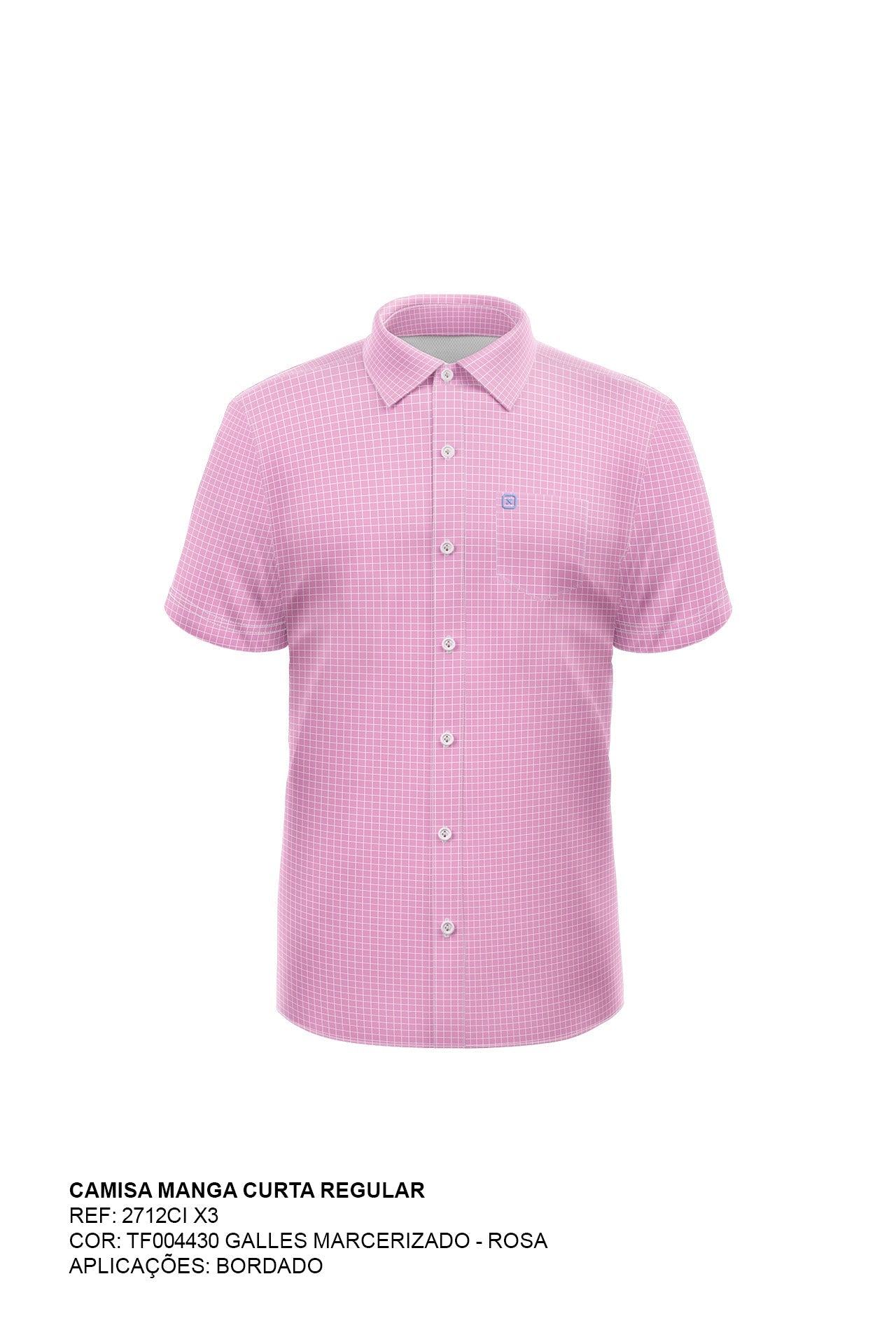 Camisa Xadrez Infantil Manga Curta - 2712ci - TXC