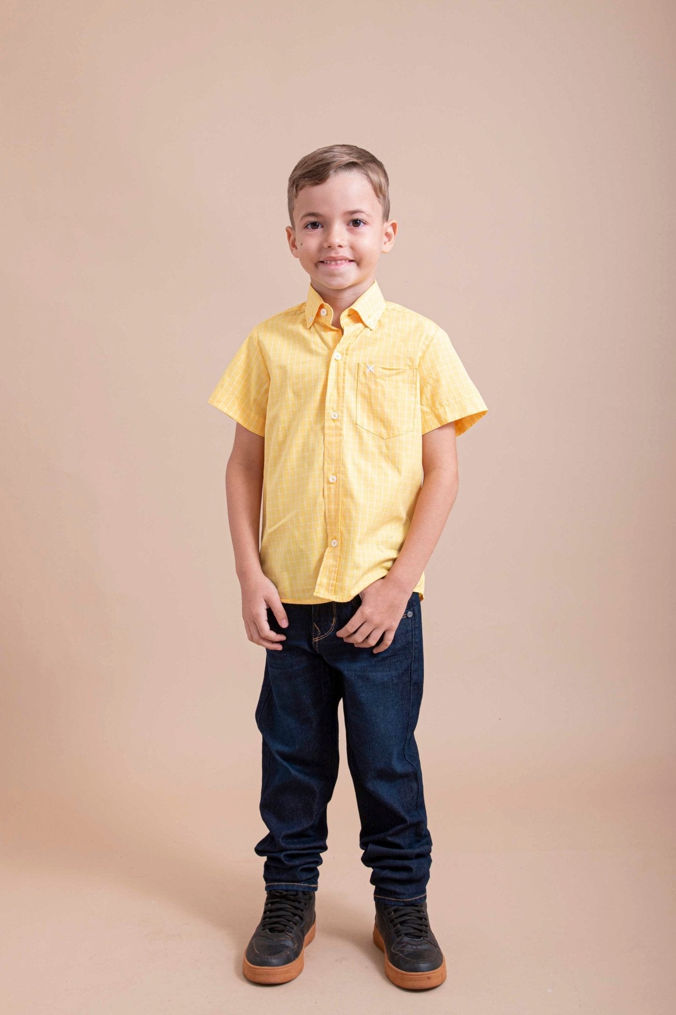 Camisa Xadrez Infantil Manga Curta - 2712ci - TXC