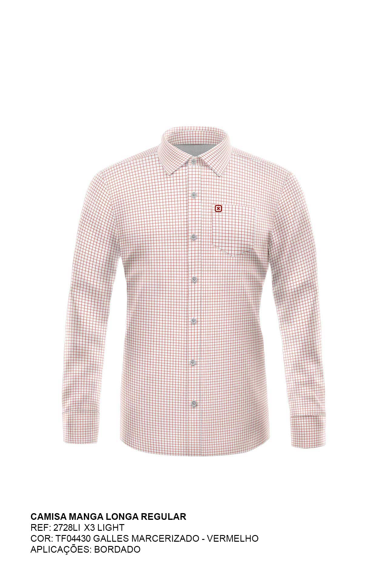 Camisa Xadrez Infantil Manga Longa - 2728li - TXC