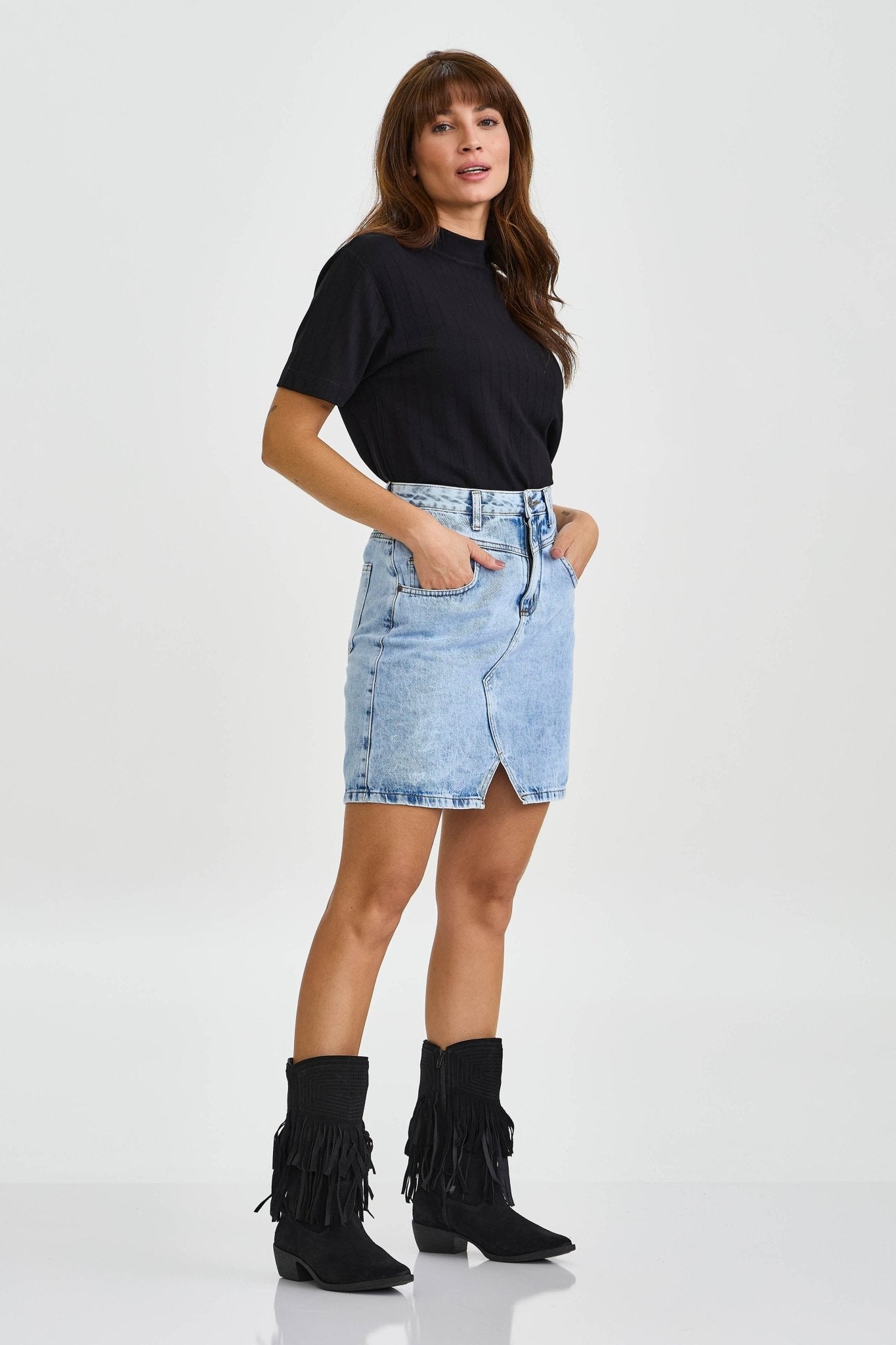 CAMISETA GOLA O MALHA COM PLAQUINHA 51113 - TXC