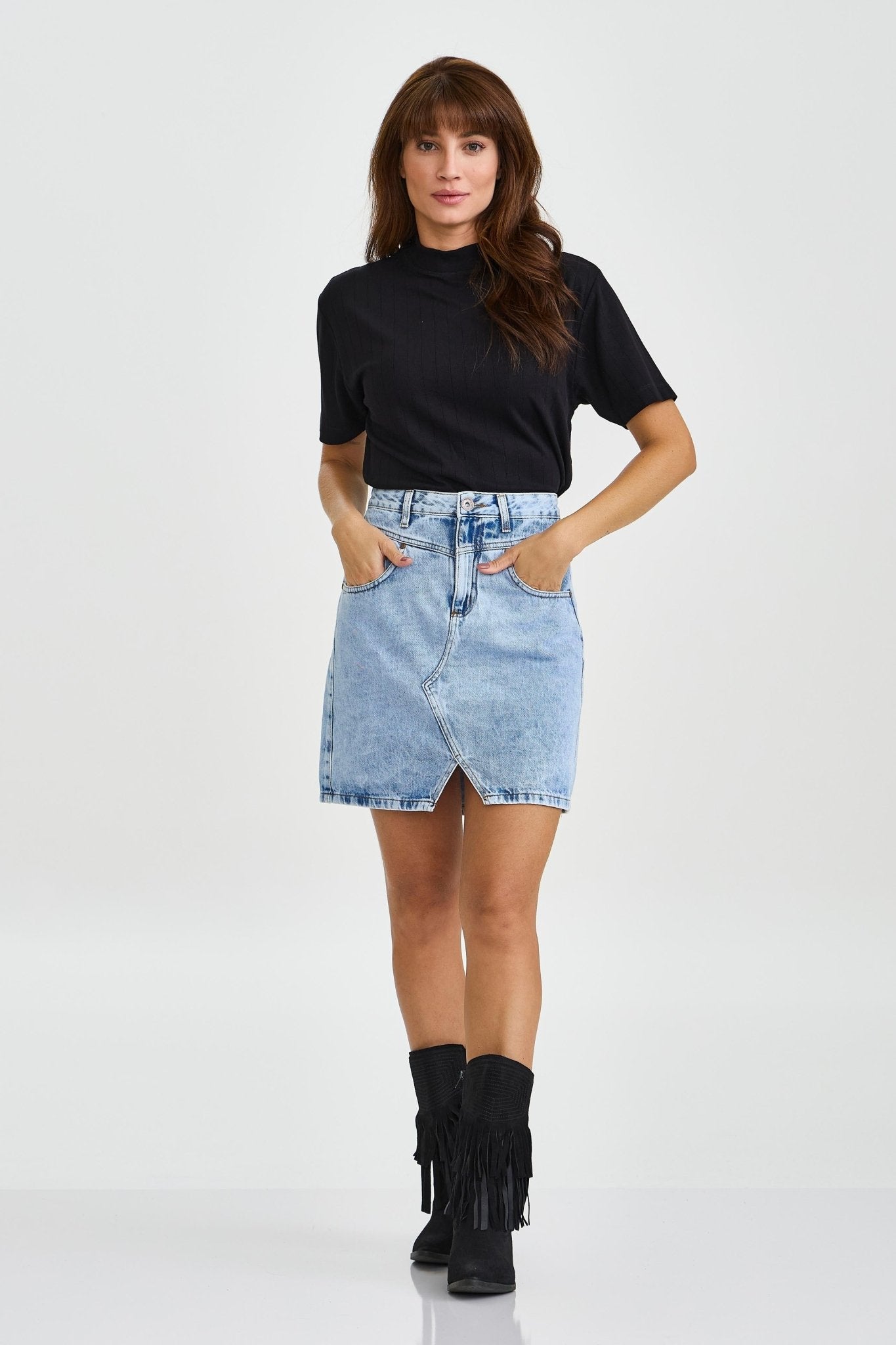 CAMISETA GOLA O MALHA COM PLAQUINHA 51113 - TXC