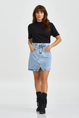 CAMISETA GOLA O MALHA COM PLAQUINHA 51113 - TXC