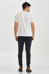 CAMISETA REGULAR MEIA MALHA PENTEADA BORDADA 192535 - TXC