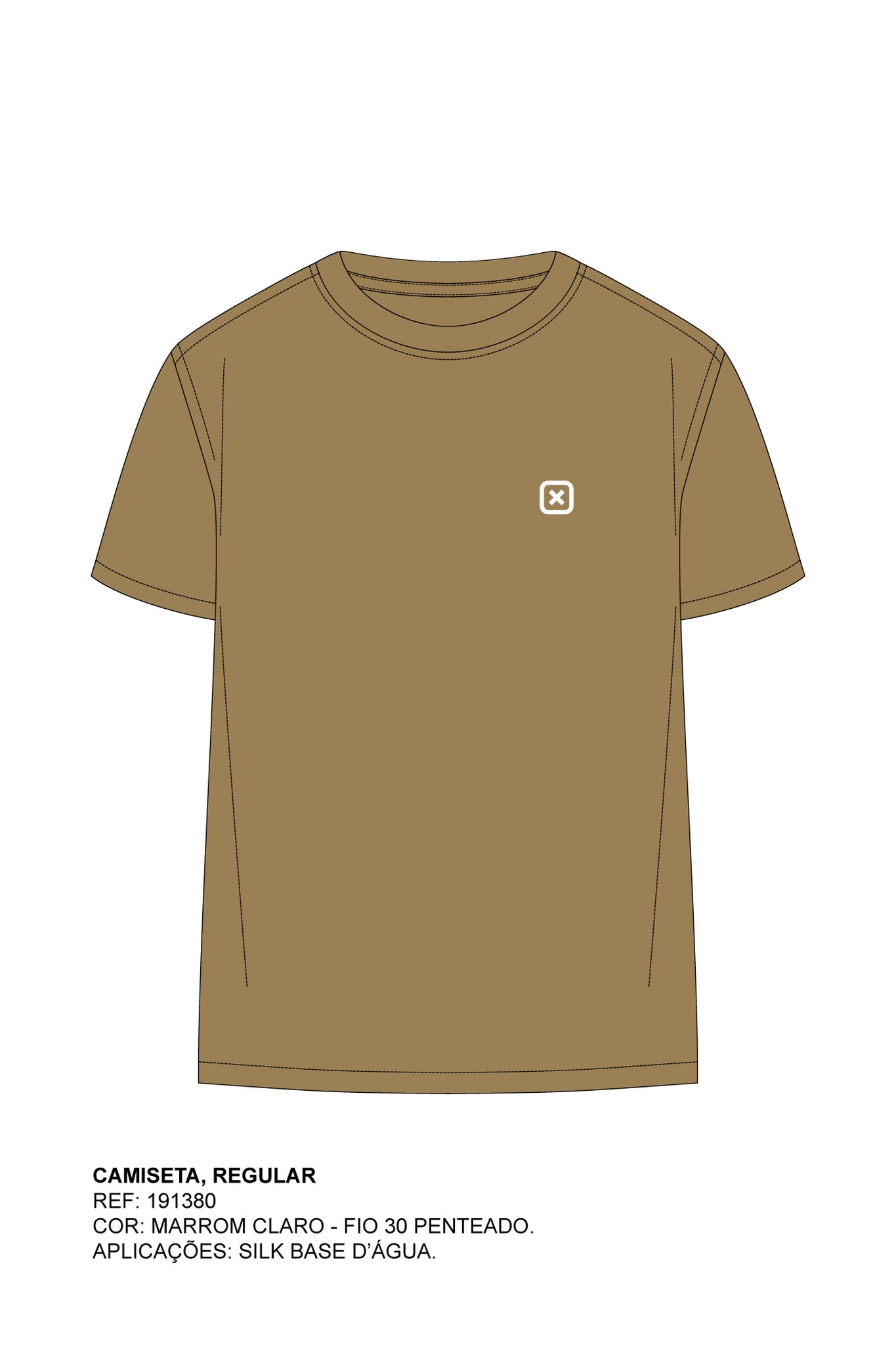 CAMISETA REGULAR MEIA MALHA PENTEADA ESTAMPADA 191380 - TXC