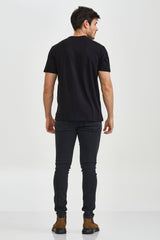 CAMISETA REGULAR MEIA MALHA PENTEADA ESTAMPADA 192410 - TXC