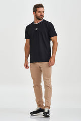 CAMISETA REGULAR MEIA MALHA PENTEADA ESTAMPADA 192423 - TXC