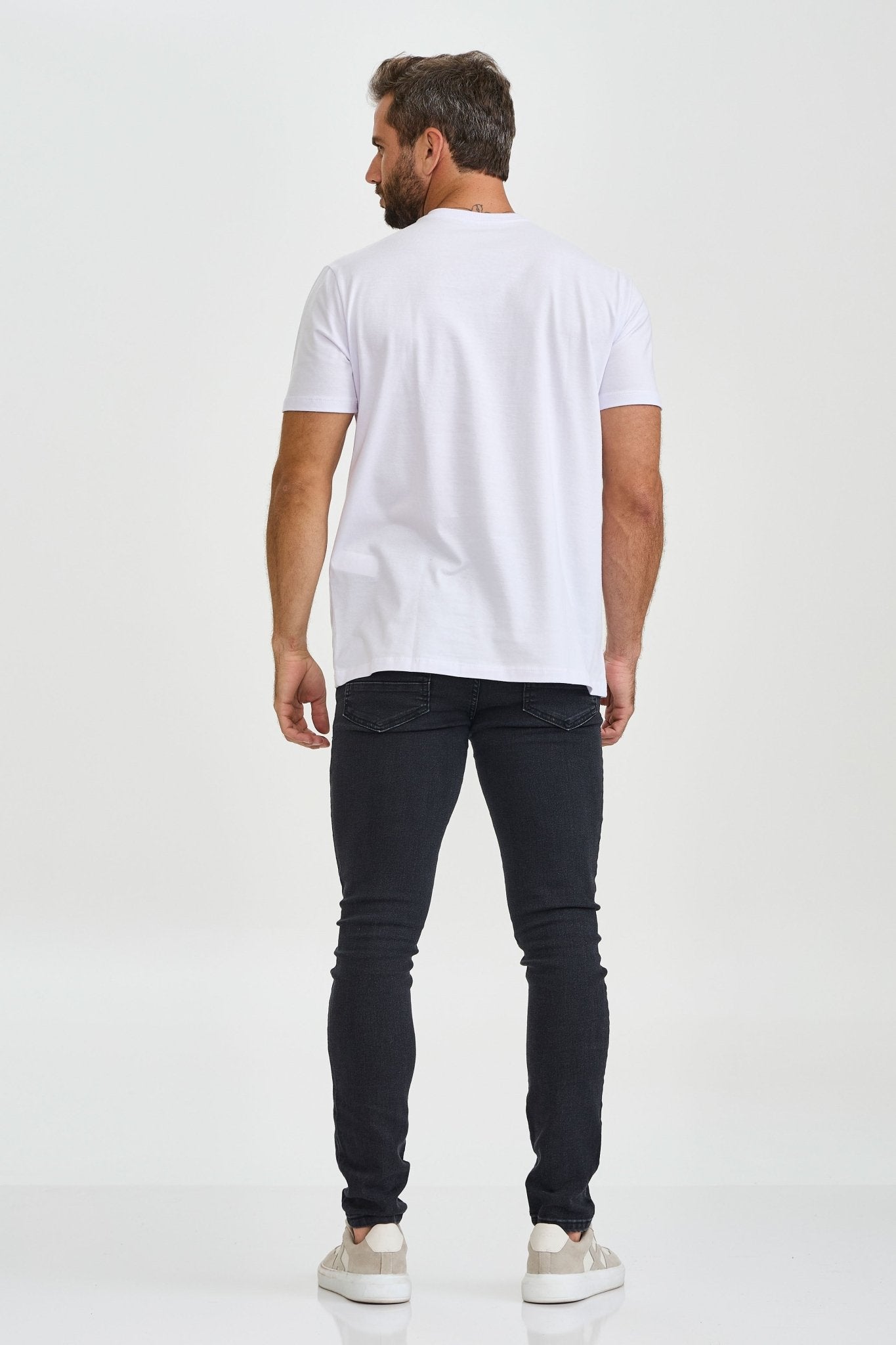 CAMISETA REGULAR MEIA MALHA PENTEADA ESTAMPADA 192434 - TXC