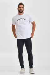 CAMISETA REGULAR MEIA MALHA PENTEADA ESTAMPADA 192434 - TXC