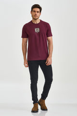 CAMISETA REGULAR MEIA MALHA PENTEADA ESTAMPADA 192466 - TXC