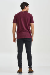 CAMISETA REGULAR MEIA MALHA PENTEADA ESTAMPADA 192466 - TXC