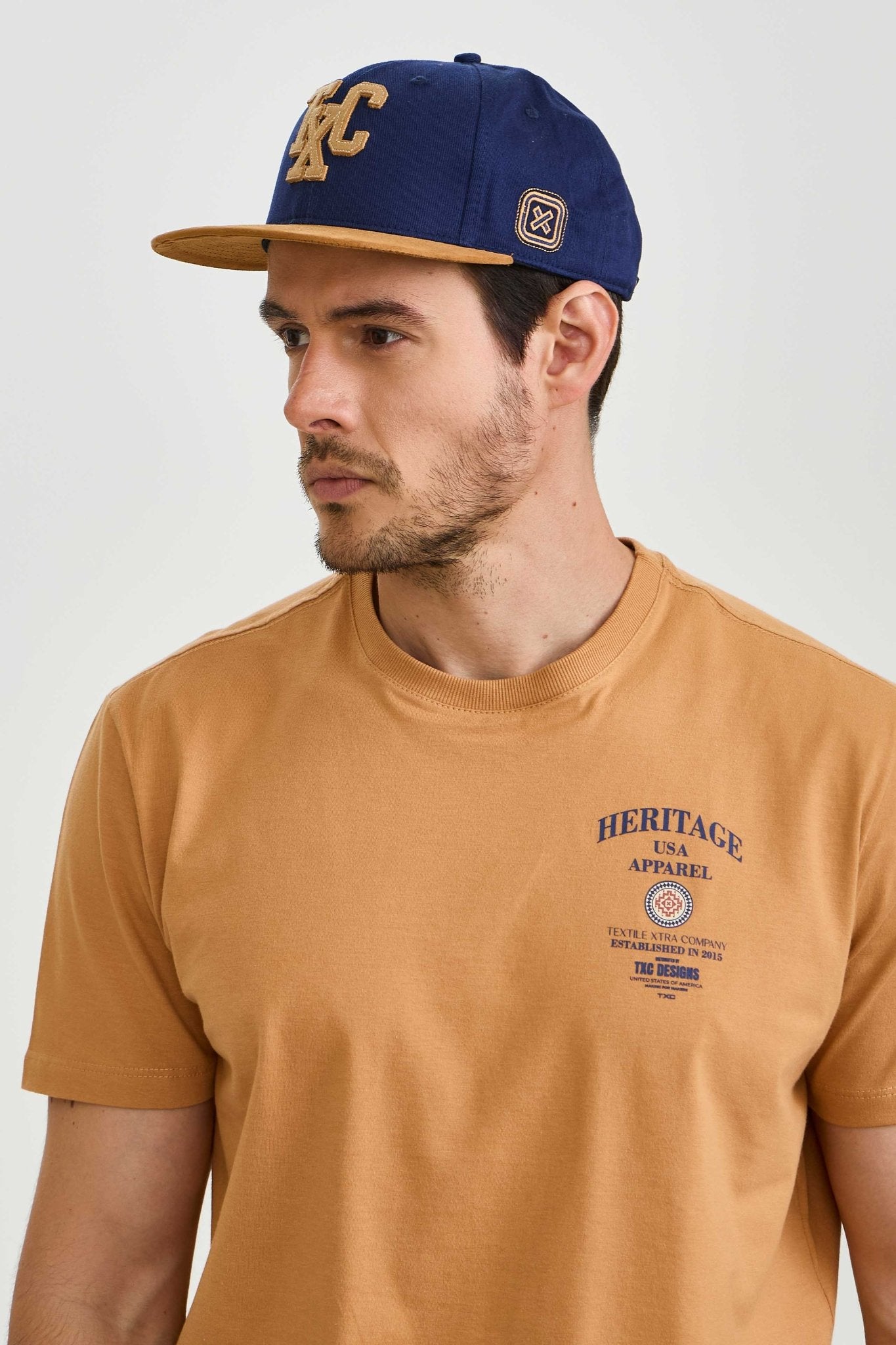 CAMISETA REGULAR MEIA MALHA PENTEADA ESTAMPADA 192492 - TXC