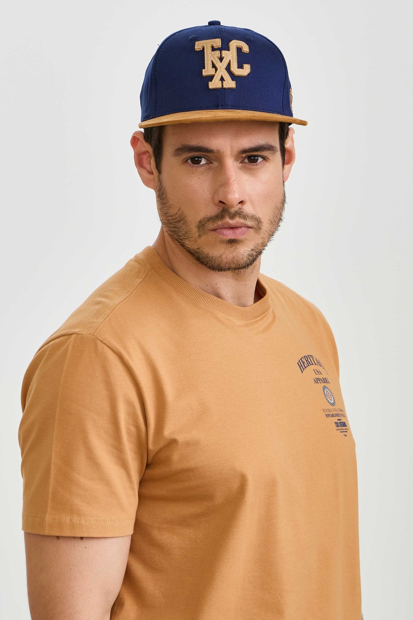 CAMISETA REGULAR MEIA MALHA PENTEADA ESTAMPADA 192492 - TXC