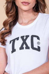 CAMISETA SLIM MEIA MALHA PENTEADA BORDADA 4988 - TXC