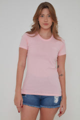CAMISETA SLIM MEIA MALHA PENTEADA BORDADA 50367 - TXC