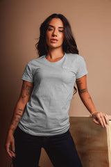 CAMISETA SLIM MEIA MALHA PENTEADA BORDADA 50367 - TXC