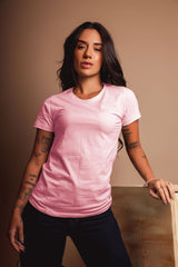 CAMISETA SLIM MEIA MALHA PENTEADA BORDADA 50367 - TXC