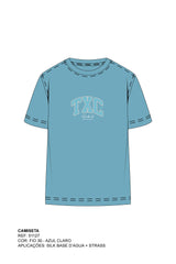 CAMISETA SLIM MEIA MALHA PENTEADA ESTAMPADA 51127 - TXC