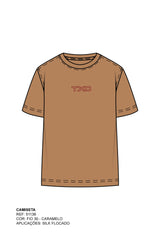 CAMISETA SLIM MEIA MALHA PENTEADA ESTAMPADA 51136 - TXC