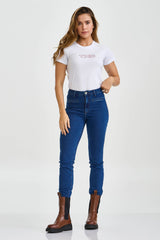 CAMISETA SLIM MEIA MALHA PENTEADA ESTAMPADA 51136 - TXC