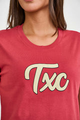 CAMISETA SLIM MEIA MALHA PENTEADA ESTAMPADA 51248 - TXC