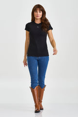 CAMISETA SLIM MOLETOM BORDADA 51120 - TXC