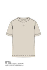 CAMISETA SLIM MOLETOM BORDADA 51120 - TXC