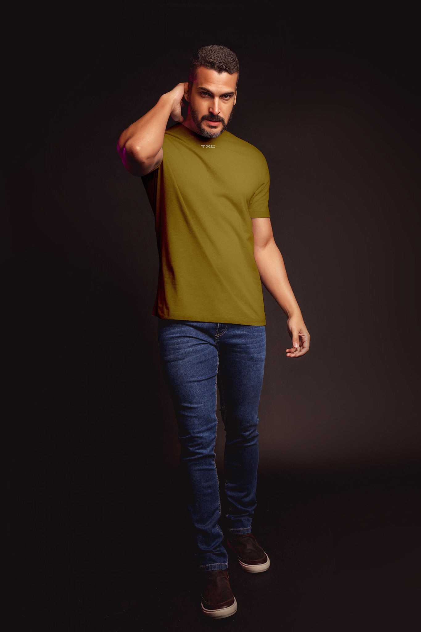 CAMISETA X - SIZE REGULAR MEIA MALHA PENTEADA BORDADA 19729P - TXC