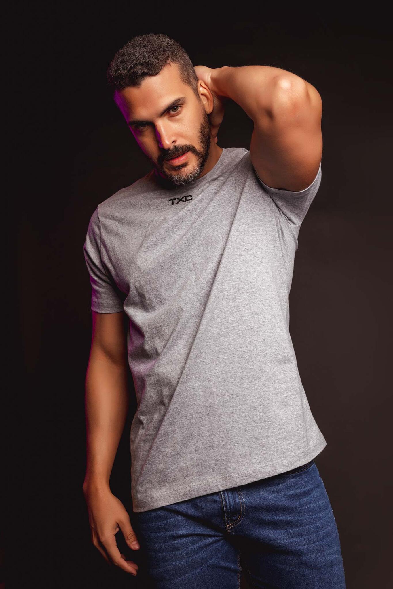 CAMISETA X - SIZE REGULAR MEIA MALHA PENTEADA BORDADA 19729P - TXC