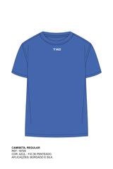 CAMISETA X - SIZE REGULAR MEIA MALHA PENTEADA BORDADA 19729P - TXC