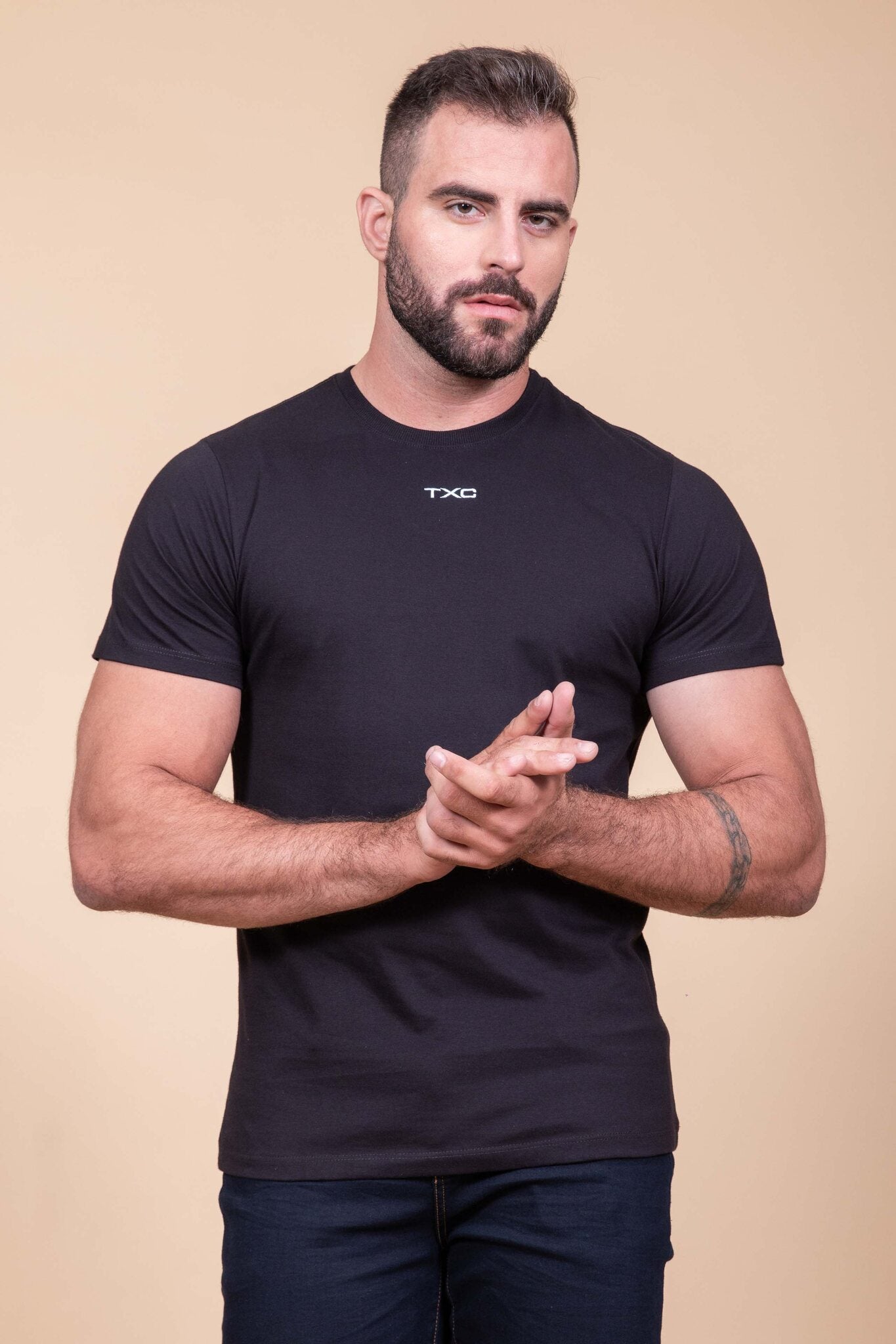 CAMISETA X - SIZE REGULAR MEIA MALHA PENTEADA BORDADA 19729P - TXC