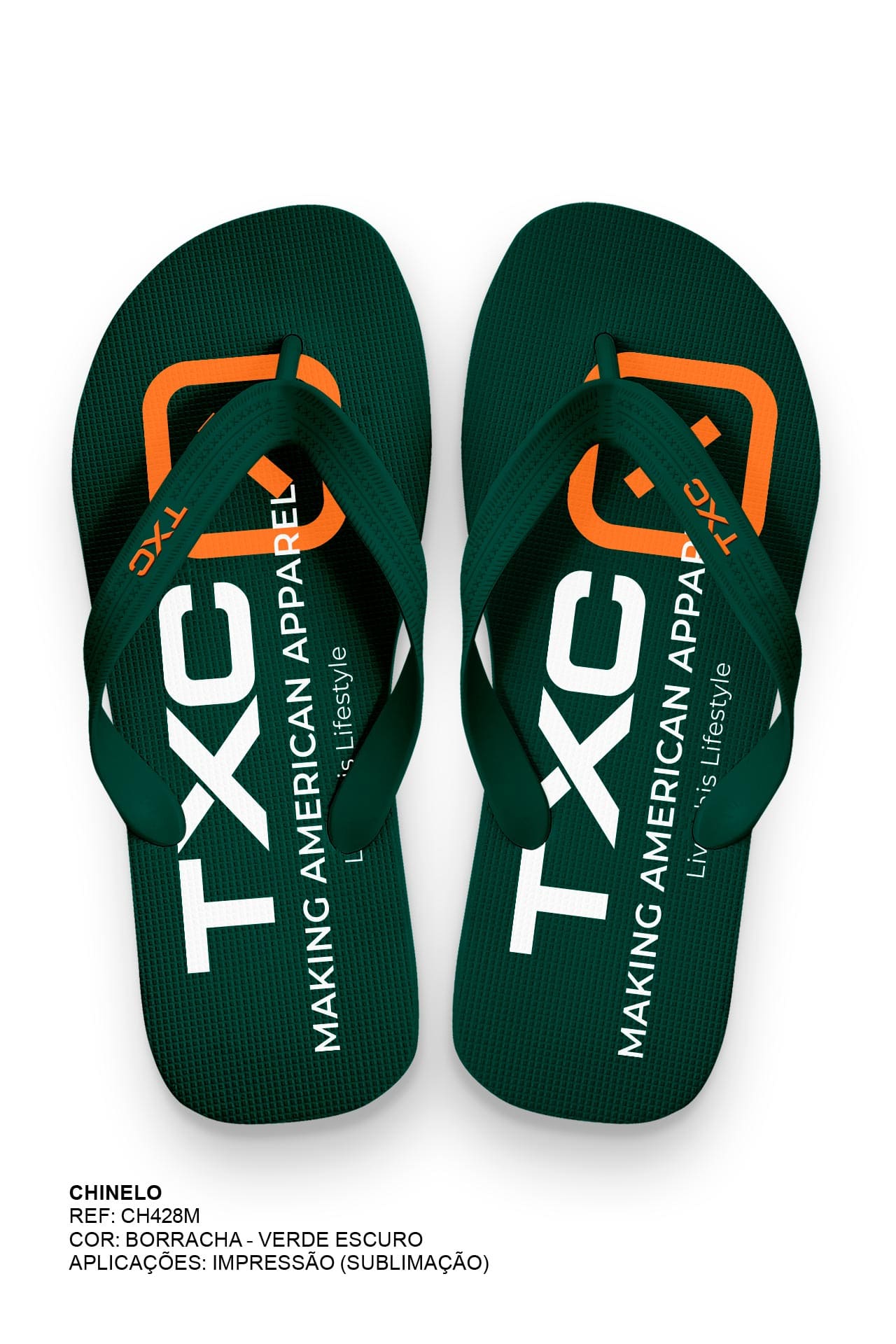 CHINELO TIRAS BORRACHA ESTAMPADO CH428M